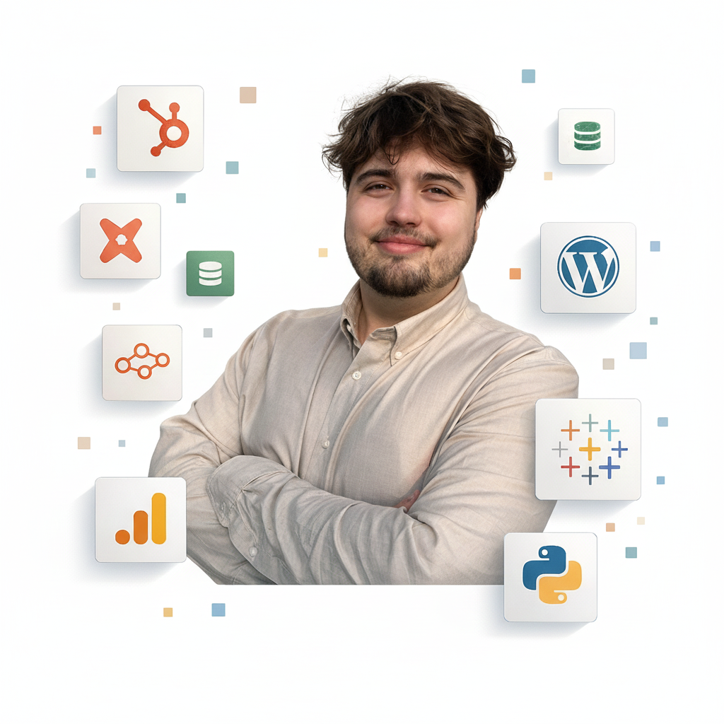 Michał Malicki z HubSpot, Data base, python, DBT, Google Analytics, Tableau, n8n, WordPress